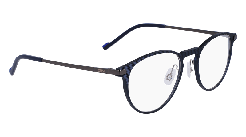 ZEISS ZS23128 Brillestel (Form: Rund - Farve: Blå)