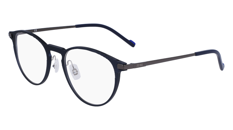 ZEISS ZS23128 Brillestel (Form: Rund - Farve: Blå)