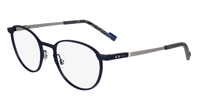 ZEISS ZS23142 Brillestel (Form: Rund - Farve: Blå)
