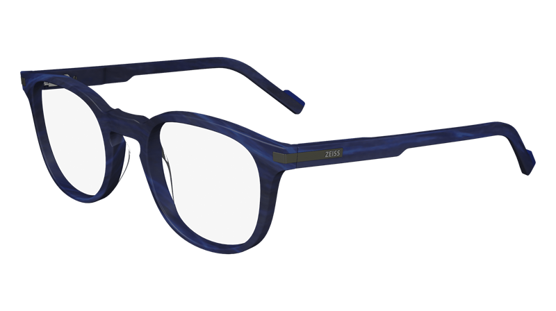 ZEISS ZS23537 Brillestel (Form: Rund - Farve: Blå)