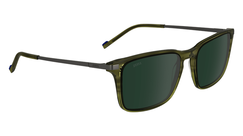 ZEISS ZS24720SLP Solbrille (Form: Firkantet - Farve: Grøn)