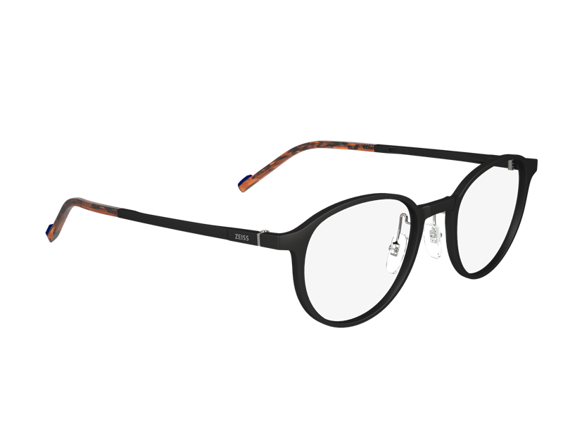 ZEISS ZS23540 Brillestel (Form: Rund - Farve: Sort)