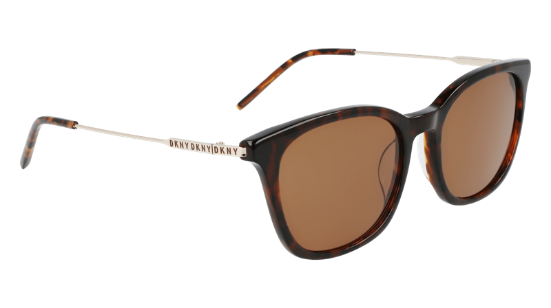 DKNY DK708S Solbrille (Form: Panto - Farve: Brun)