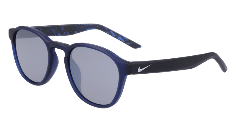 NIKE SMASH DZ7382 Solbrille (Form: Rund - Farve: Blå)