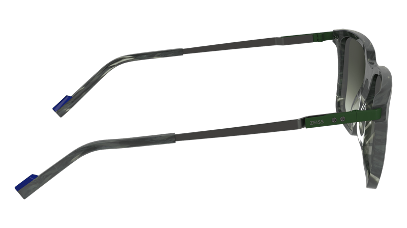 ZEISS ZS23716S Solbrille (Form: Firkantet - Farve: Grøn)