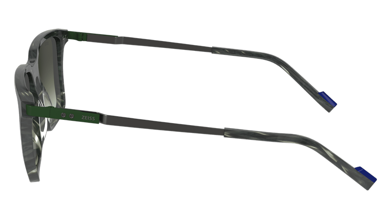 ZEISS ZS23716S Solbrille (Form: Firkantet - Farve: Grøn)