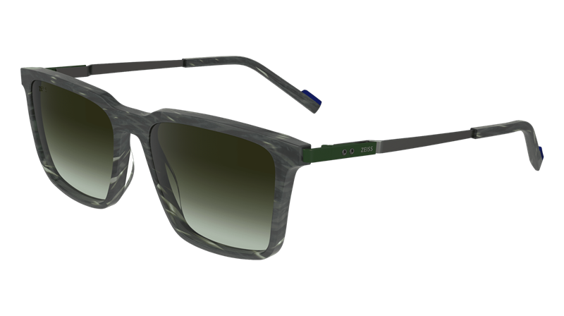 ZEISS ZS23716S Solbrille (Form: Firkantet - Farve: Grøn)