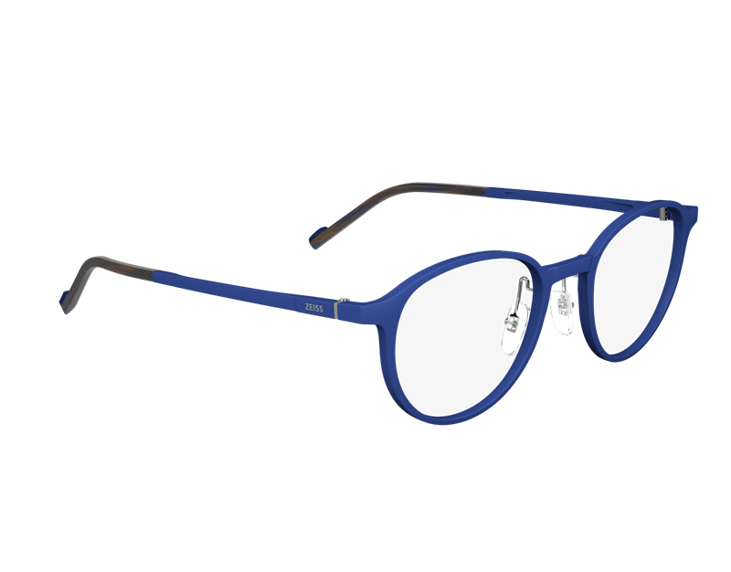 ZEISS ZS23540 Brillestel (Form: Rund - Farve: Blå)
