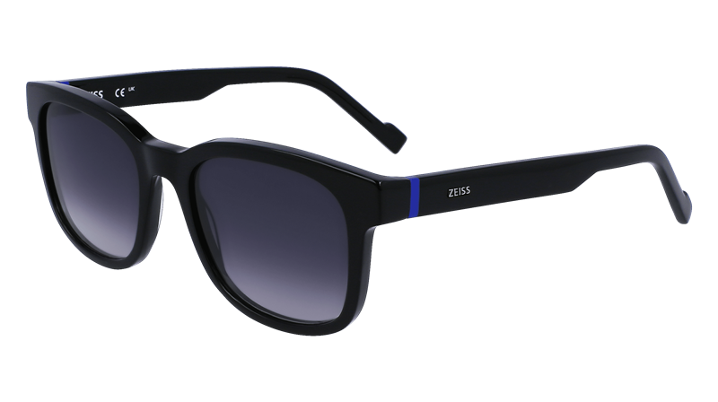 ZEISS ZS23528S Solbrille (Form: Firkantet - Farve: Sort)