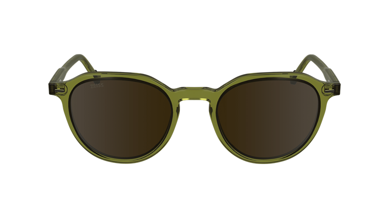 ZEISS ZS24543S Solbrille (Form: Rund - Farve: Grøn)