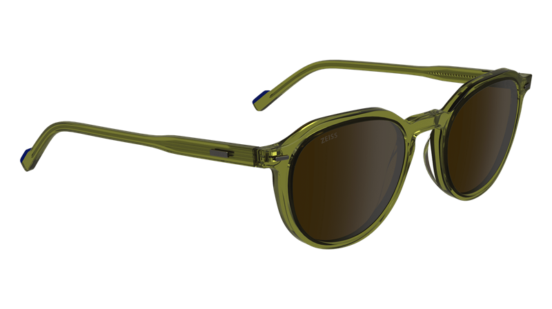 ZEISS ZS24543S Solbrille (Form: Rund - Farve: Grøn)