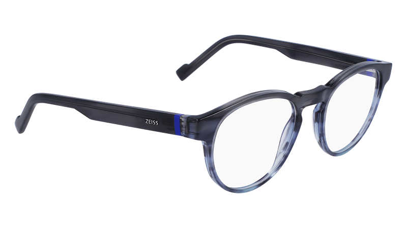 ZEISS ZS23535 Brillestel (Form: Rund - Farve: Blå)