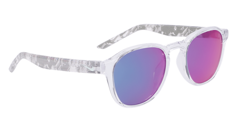 NIKE SMASH M DZ7383 Solbrille (Form: Rund - Farve: Transparent)
