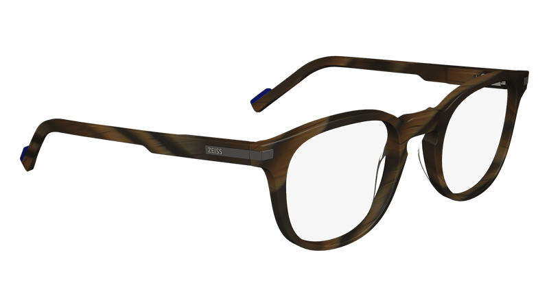 ZEISS ZS23537 Brillestel (Form: Rund - Farve: Brun)
