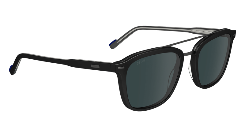 ZEISS ZS24544S Solbrille (Form: Firkantet - Farve: Sort)
