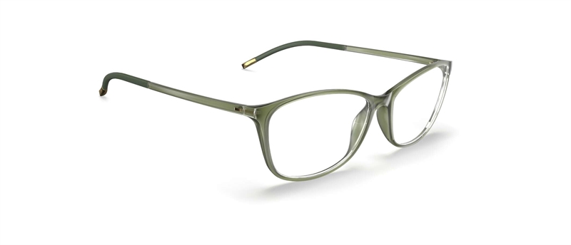 Silhouette SPX Illusion Brillestel (Form: Firkantet - Farve: Grøn)