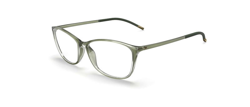 Silhouette SPX Illusion Brillestel (Form: Firkantet - Farve: Grøn)