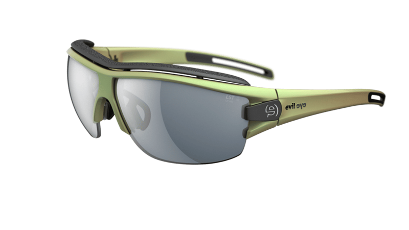 evil eye trace ng pro Solbrille (Form: Panto - Farve: Grøn)