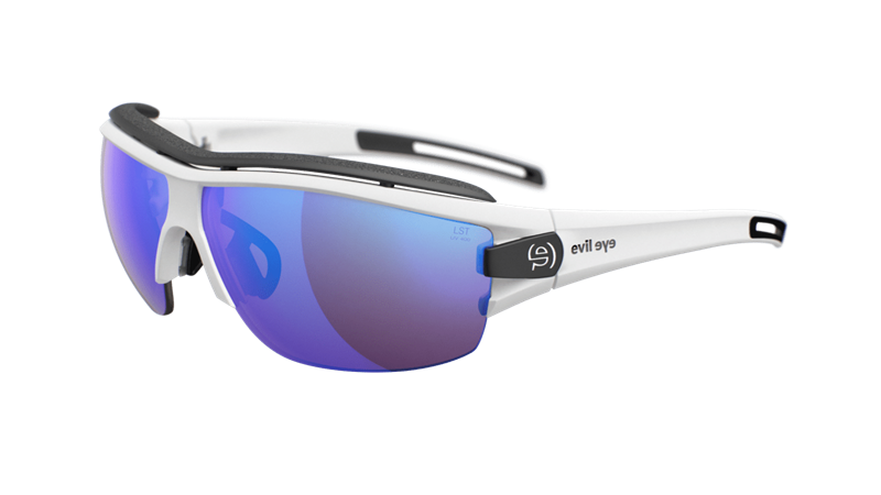 evil eye trace ng pro Solbrille (Form: Panto - Farve: Hvid)