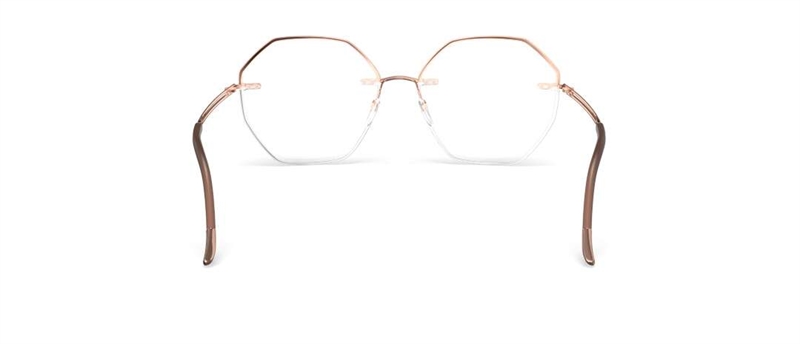 Silhouette Artline Brillestel (Form: Firkantet - Farve: Guld)