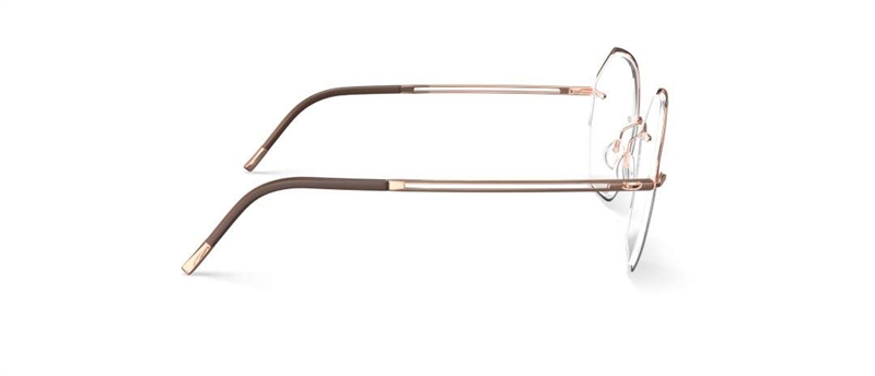 Silhouette Artline Brillestel (Form: Firkantet - Farve: Guld)