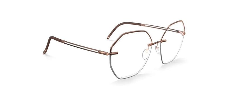 Silhouette Artline Brillestel (Form: Firkantet - Farve: Guld)