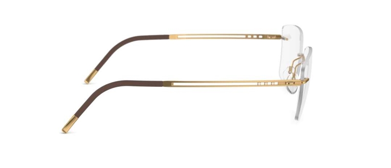 Silhouette Light Facette Brillestel (Form: Firkantet - Farve: Guld)