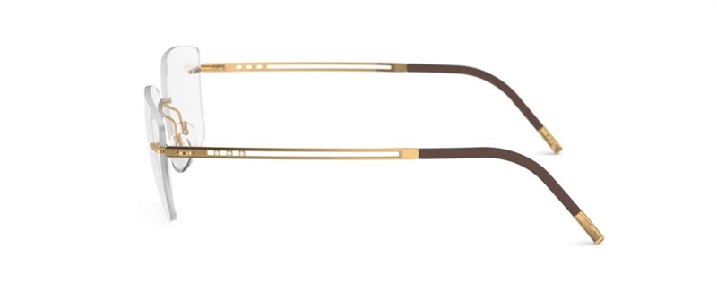 Silhouette Light Facette Brillestel (Form: Firkantet - Farve: Guld)