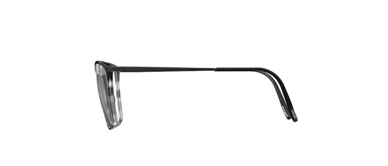 Silhouette Illusion Lite Brillestel (Form: Firkantet - Farve: Sort)