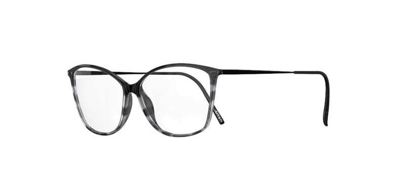 Silhouette Illusion Lite Brillestel (Form: Firkantet - Farve: Sort)
