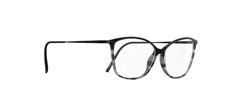 Silhouette Illusion Lite Brillestel (Form: Firkantet - Farve: Sort)
