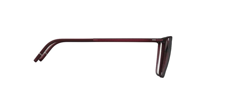 Silhouette Pure Wave Brillestel (Form: Firkantet - Farve: Rød)