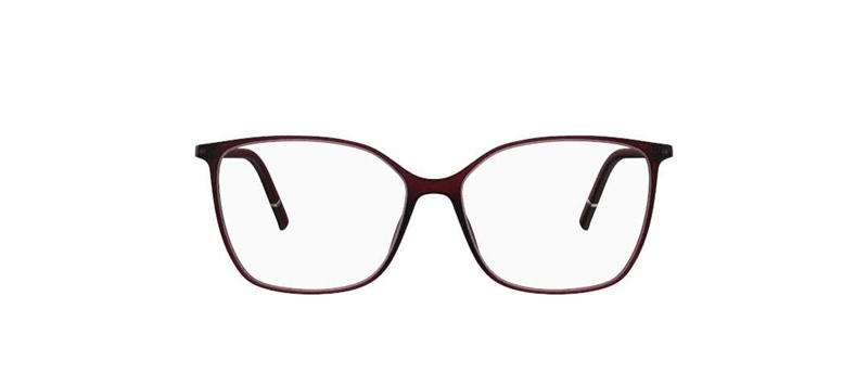 Silhouette Pure Wave Brillestel (Form: Firkantet - Farve: Rød)