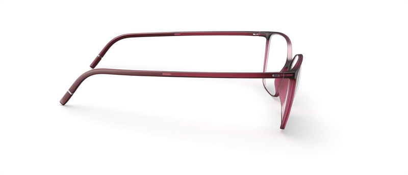 Silhouette Pure Wave Brillestel (Form: Firkantet - Farve: Rød)