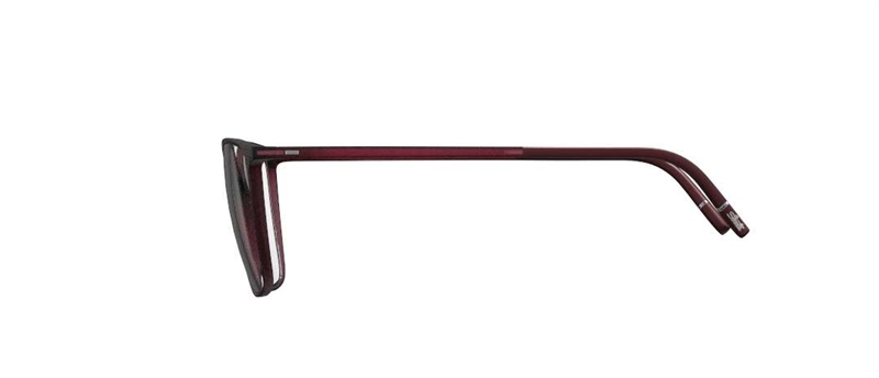 Silhouette Pure Wave Brillestel (Form: Firkantet - Farve: Rød)