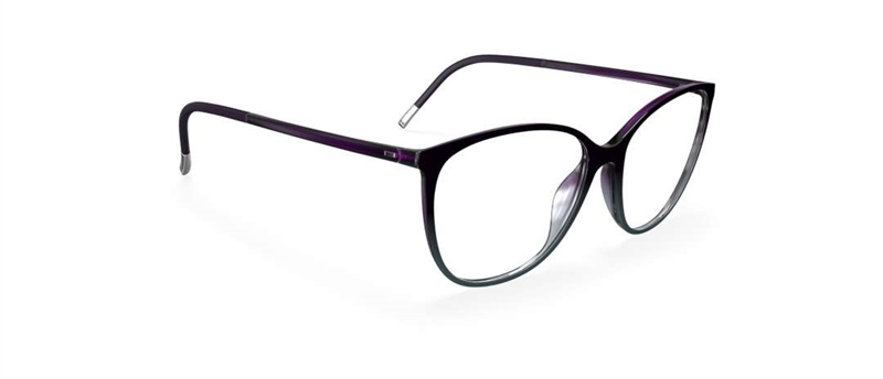 Silhouette SPX Illusion Brillestel (Form: Firkantet - Farve: Lilla)