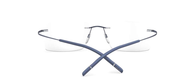 Silhouette TMA - The Icon II Brillestel (Form: Firkantet - Farve: Blå)