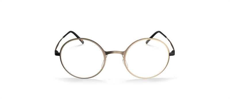 Silhouette Lite Wave Brillestel (Form: Firkantet - Farve: Guld)
