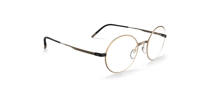 Silhouette Lite Wave Brillestel (Form: Firkantet - Farve: Guld)