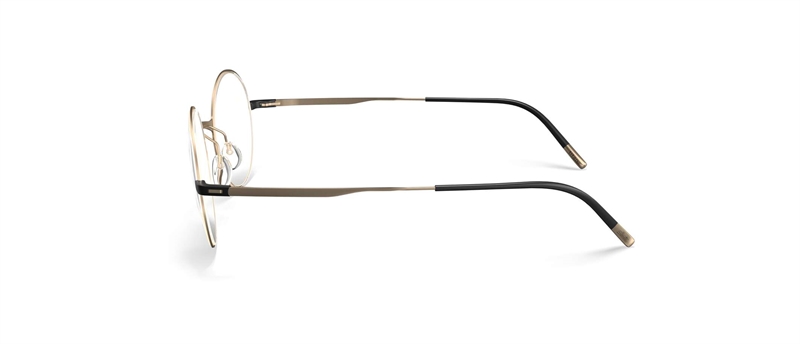 Silhouette Lite Wave Brillestel (Form: Firkantet - Farve: Guld)