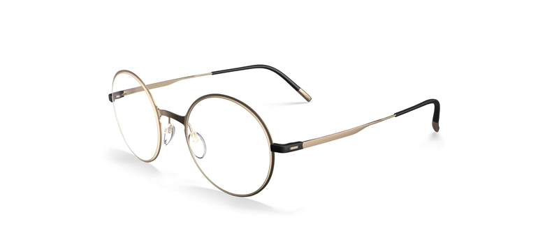 Silhouette Lite Wave Brillestel (Form: Firkantet - Farve: Guld)