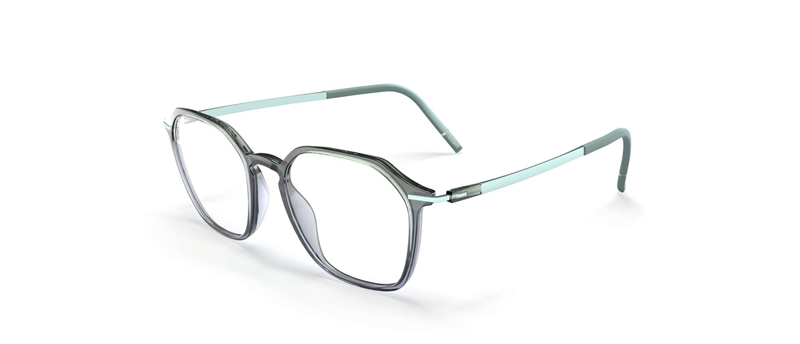 Silhouette Rising Dawn Brillestel (Form: Firkantet - Farve: Grøn)