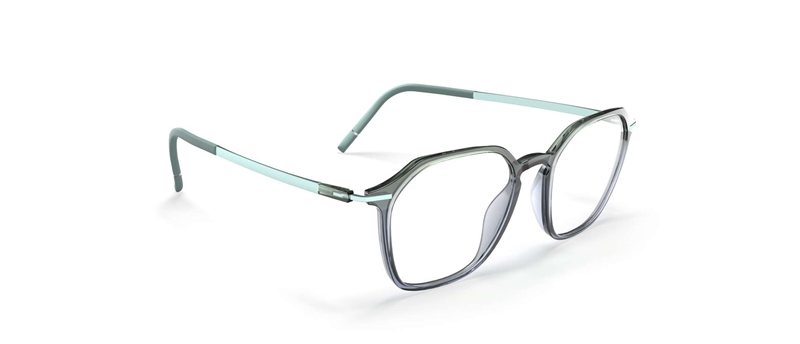 Silhouette Rising Dawn Brillestel (Form: Firkantet - Farve: Grøn)