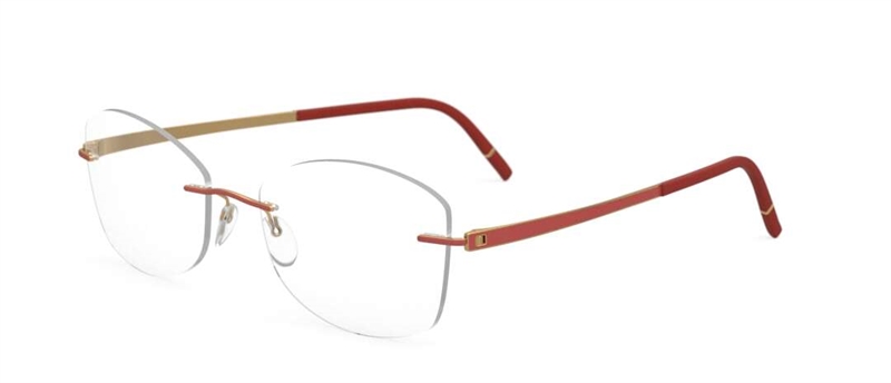 Silhouette Momentum Brillestel (Form: Firkantet - Farve: Guld)