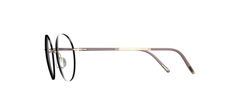 Silhouette Titan Dynamics Contour Brillestel (Form: Panto - Farve: Rød)