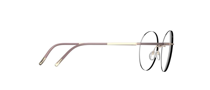 Silhouette Titan Dynamics Contour Brillestel (Form: Panto - Farve: Rød)