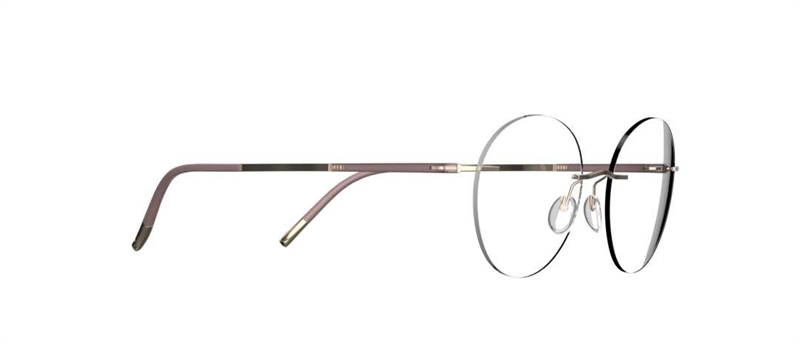 Silhouette Titan Dynamics Contour Brillestel (Form: Panto - Farve: Rød)