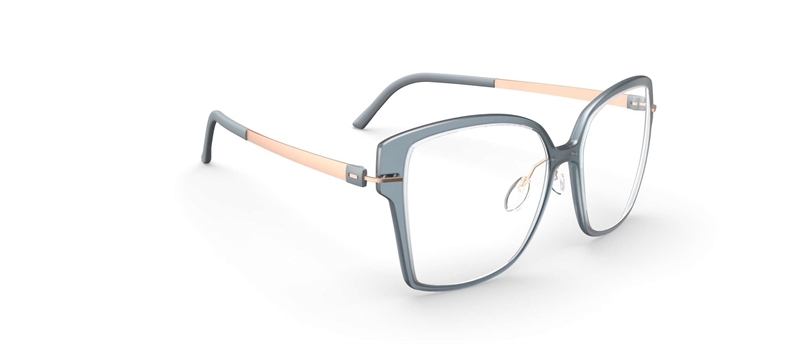 Silhouette Infinity View Brillestel (Form: Firkantet - Farve: Blå)