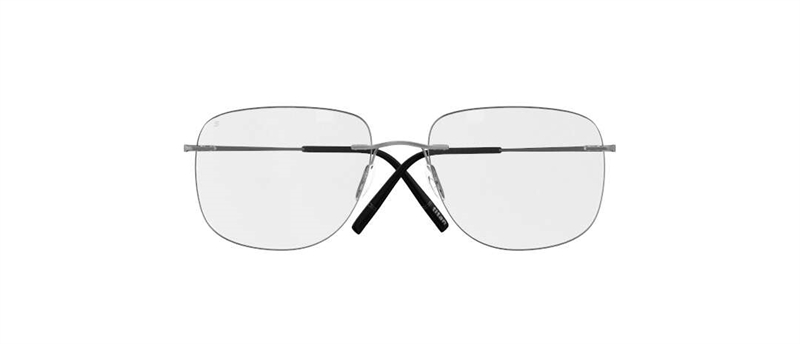 Silhouette Titan Minimal Art Brillestel (Form: Firkantet - Farve: Metal)