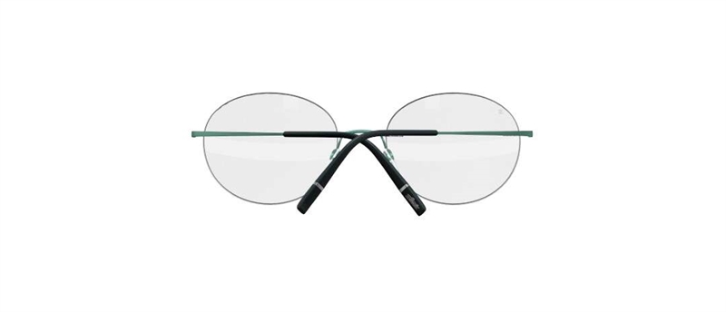 Silhouette Titan Minimal Art Brillestel (Form: Panto - Farve: Grøn)